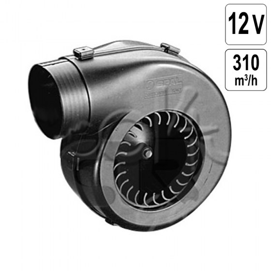 Ventilator Centrifugal 12V -  310 m3 / h - 1 Viteza - 001-A07-01S